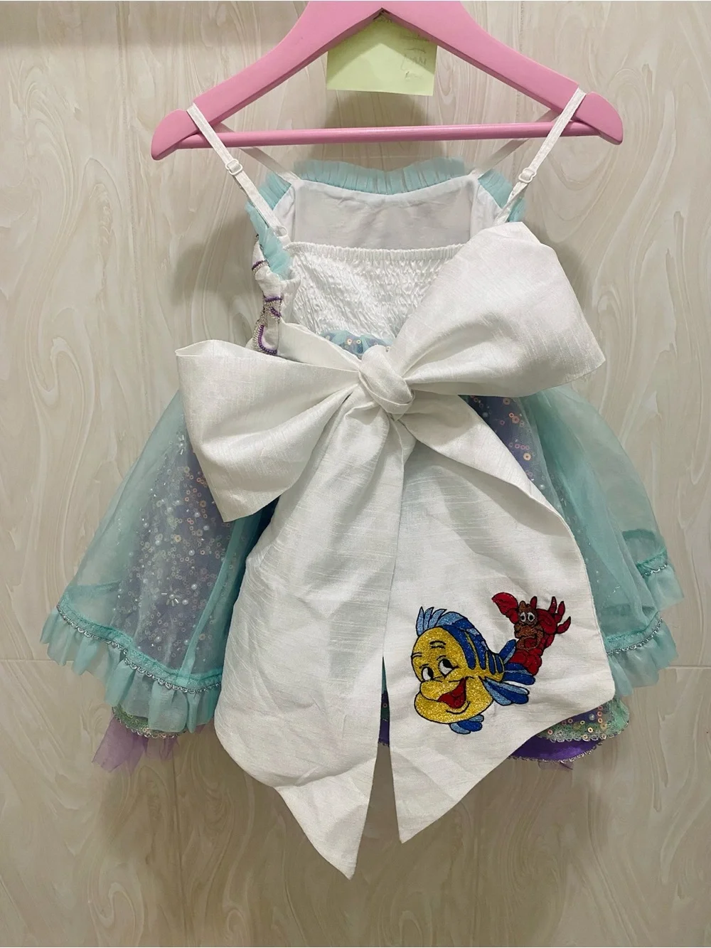 OhShana! Little Mermaid Ariel Custom Boutique Disney Dress Size 3T BBB Oh Shana